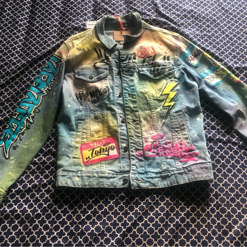 Smoke Rise Denim Graffiti Set